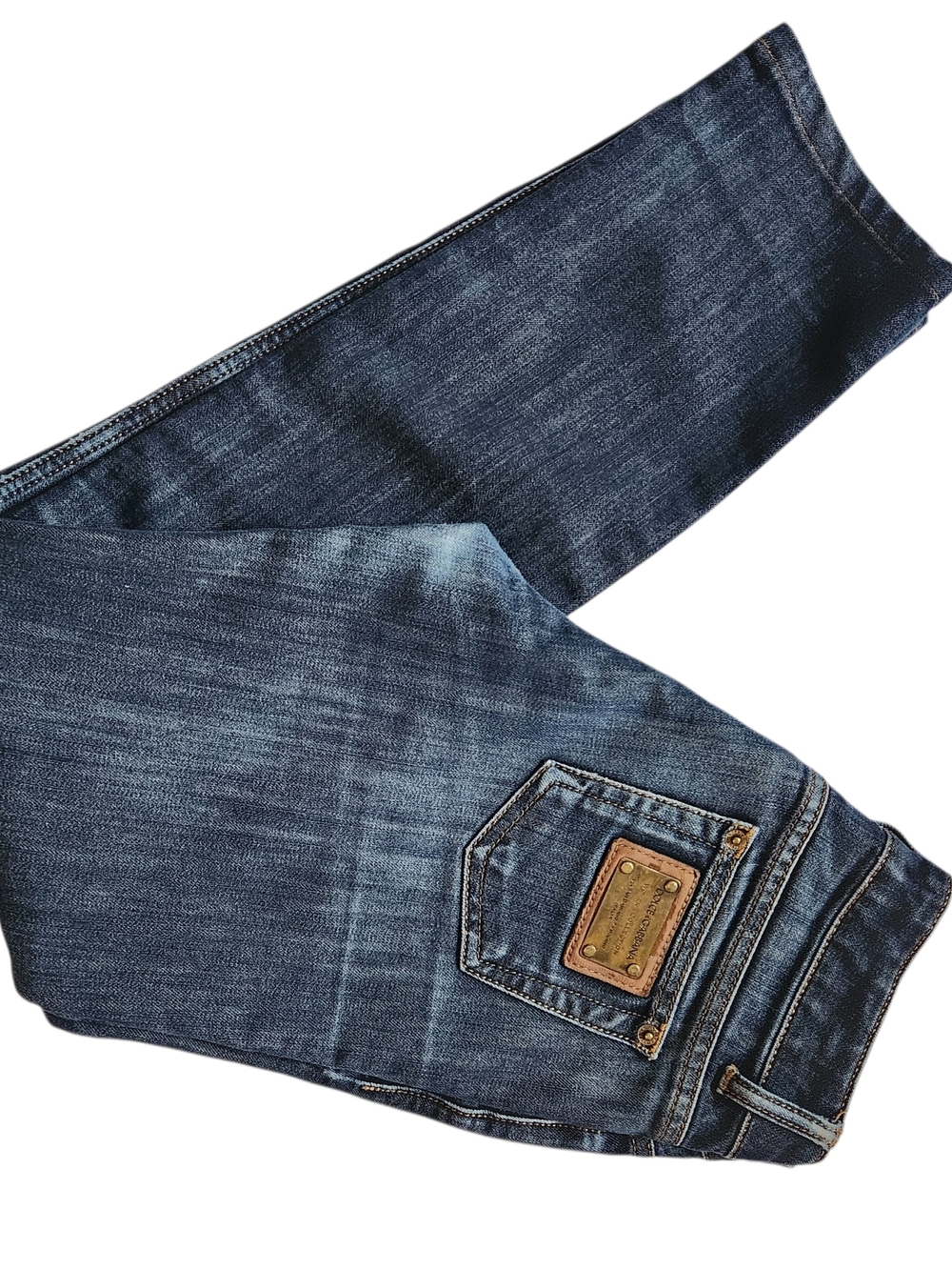 DESIGNER DOLCE & GABBANA D & G WOMEN BLUE Low-Rise Skinny JEANS SZ 28 WAIST 30"